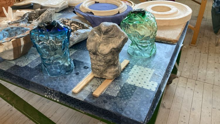 Mundgeblasene Torsi im mouldmaking Verfahren